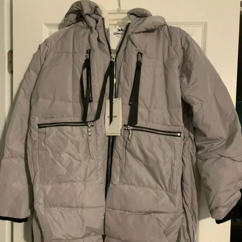 Orolay Women's Down Jacket Coat NWT gray S!